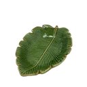 Ver imagem 4 de Pratinho Folha de Cerâmica em Alto Relevo na Cor Verde
