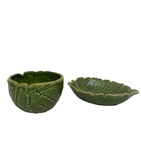 Bowl e pratinho folha para arrasar na sua tábua de frios