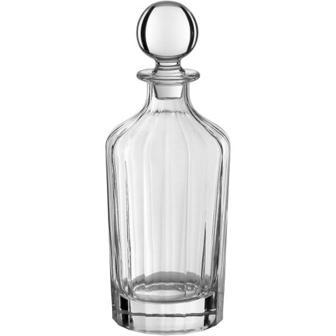 Decanter Licoreira de Vidro 850ml Transparente 27x10x10cm Whisky Vinho Bar