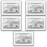 Kit 5 Certificados Diplomas A4 com Tela de Acetato e MDF - Moldura Branca - 1