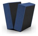 Ver imagem 4 de Base Box para Cama Juvenil Dobrável Suede 188x78cm Bipartido - Azul