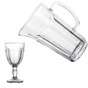 Ver imagem 3 de Jogo para Refresco 7 Peças em Vidro Jarra 1.2l Taça 320ml Dynasty