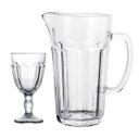 Ver imagem 2 de Jogo para Refresco 7 Peças em Vidro Jarra 1.2l Taça 320ml Dynasty