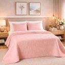 Ver imagem 1 de Kit Cobre Leito King Size Aurielle Algodao Bordado 200 Fios:rosa