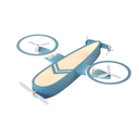 Ver imagem 1 de Plafon Infantil Avião Azul 34w