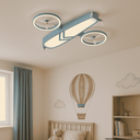 Ver imagem 2 de Plafon Infantil Avião Azul 34w