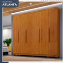 Ver imagem 2 de Guarda-roupa de Casal 6 Portas 6 Gavetas com Sapateira Atlanta Benetil Cinamomo