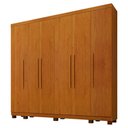 Ver imagem 1 de Guarda-roupa de Casal 6 Portas 6 Gavetas com Sapateira Atlanta Benetil Cinamomo