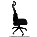 Ver imagem 4 de Cadeira Escritório Presidente Ergonômica Elegance Preta