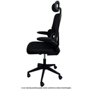 Ver imagem 5 de Cadeira Escritório Presidente Ergonômica Elegance Preta