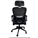 Ver imagem 6 de Cadeira Escritório Presidente Ergonômica Elegance Preta