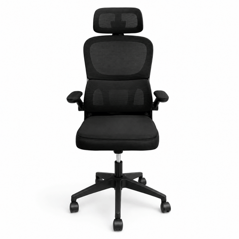 Cadeira Escritório Presidente Ergonômica Elegance Preta