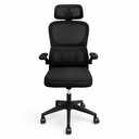 Ver imagem 1 de Cadeira Escritório Presidente Ergonômica Elegance Preta