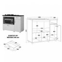 Ver imagem 4 de Balcão para Cozinha Cooktop 2 Portas 1 Gaveta 407 Benetil Móveis