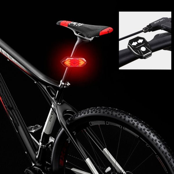 Lanterna Traseira Pisca para Bicicleta com Seta, Som e Controle Wireless Fy-1820 - 2