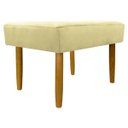Ver imagem 7 de Puff Charme Decorativo Assento Extra para Sala Quarto Closet Penteadeira Pés Palito Design Moderno
