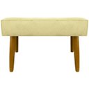 Ver imagem 6 de Puff Charme Decorativo Assento Extra para Sala Quarto Closet Penteadeira Pés Palito Design Moderno