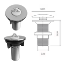 Ver imagem 6 de Sifão Pia Tanque Banheiro Cozinha + Válvula Cromada Abs 7/8 Ralo + Engate Flexível 72cm