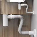Ver imagem 3 de Sifão Pia Tanque Banheiro Cozinha + Válvula Cromada Abs 7/8 Ralo + Engate Flexível 72cm