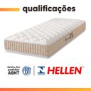 Ver imagem 5 de Cama Box Baú Colchão Solteiro Espuma D33 New Millenium 88x188x60cm Branco / Bege Hellen