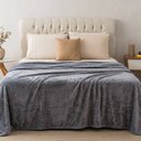 Ver imagem 3 de Manta Queen Flan Soft Texturizada Cinza 260g/m² - 1 Peça - 100% Poliéster