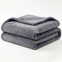 Ver imagem 1 de Manta Queen Flan Soft Texturizada Cinza 260g/m² - 1 Peça - 100% Poliéster