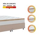 Ver imagem 3 de Cama Box Casal King Colchão Molas Ensacadas Real Branco/bege Branco Nature