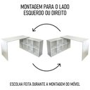 Ver imagem 6 de Mesa Escrivaninha em L 140x130cm 8 Nichos Eron A06 - Mpozenato