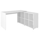 Ver imagem 1 de Mesa Escrivaninha em L 140x130cm 8 Nichos Eron A06 - Mpozenato