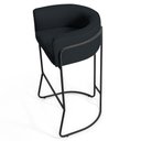 Ver imagem 3 de Kit 3 Banquetas Decorativas Base Aço Preto Betina B-300 Veludo Preto - Domi