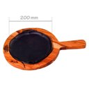 Ver imagem 4 de Chapa Petisco Redonda Ferro Suporte Panela Mineira 20x4cm