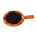 Ver imagem 1 de Chapa Petisco Redonda Ferro Suporte Panela Mineira 20x4cm