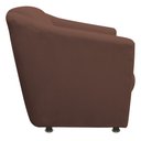 Ver imagem 3 de Namoradeira Bia Decorativa 2 Lugares Suede Marrom