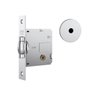 Fechadura Rolete para Porta Pivotante 1005 Tetra Chave Roseta Redonda Cromada 45mm Stam - 3