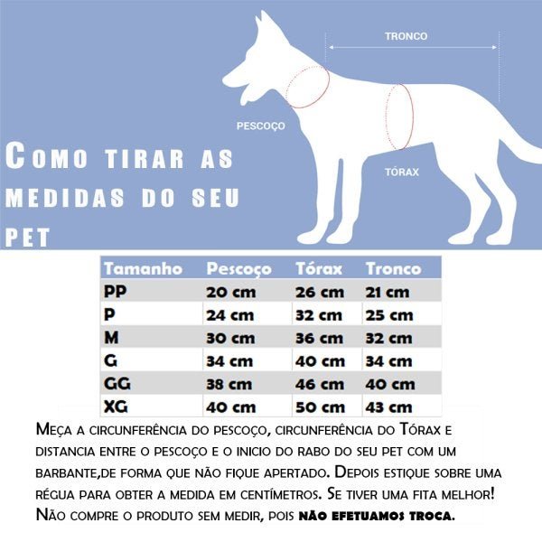 Roupinha de Frio Star Pets SnugPet Agasalho Pet GG