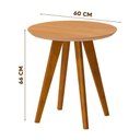Ver imagem 4 de Mesa De Apoio Lateral Nature Classic Redonda Imcal