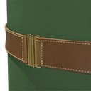 Ver imagem 2 de Puff Decorativo Old com Cinto Estofado em Veludo Verde