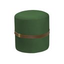 Ver imagem 1 de Puff Decorativo Old com Cinto Estofado em Veludo Verde