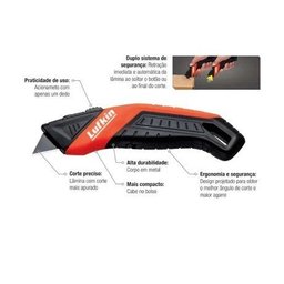 Estilete Retrátil Com Lâmina Trapezoidal 18mm Ets001l Lufkin - 3