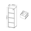 Ver imagem 3 de Arquivo com 4 Gaveta com Tranca Estônia Freijó Branco