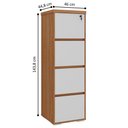 Ver imagem 2 de Arquivo com 4 Gaveta com Tranca Estônia Freijó Branco