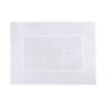 Tapete para Banheiro Toalha de Piso Algodão Ultra Absorvente - Branco - 1