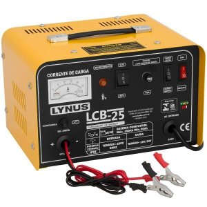 Carregador De Bateria Lynus Portátil 150a 12/24v Lcb-25 127v