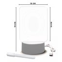 Ver imagem 5 de Luminária 3d de Escrever Abajur Tipo Lousa Acrílico + Caneta