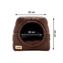 Ver imagem 6 de Cama Iglu E Toca Para Cachorro Luppet Marrom Super Luxo - G