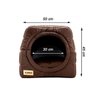 Cama Iglu E Toca Para Cachorro Luppet Marrom Super Luxo - G - 6