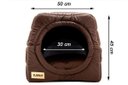 Ver imagem 6 de Cama Iglu E Toca Para Cachorro Luppet Marrom Super Luxo - G