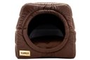 Ver imagem 1 de Cama Iglu E Toca Para Cachorro Luppet Marrom Super Luxo - G