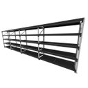 Ver imagem 1 de Mini Porta Pallet 200 Kg por Nivel Inicial +3 Continuação com 5 Niveis Preto com Mdf Preto