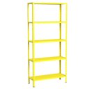 Ver imagem 1 de Estante Aço 5 Prateleiras Livros Cozinha Quarto Eaf005 Amarelo